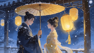 雪夜廊下定情