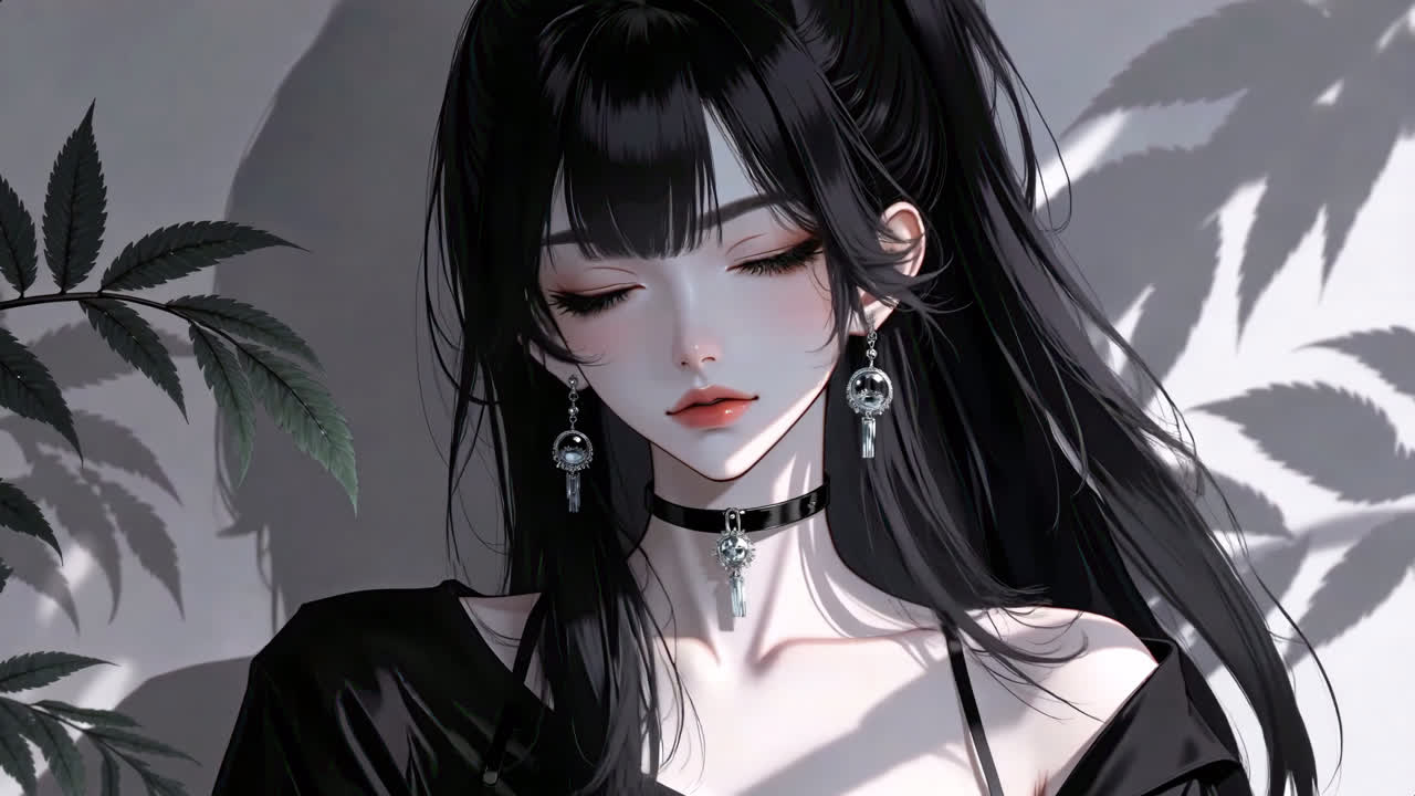 暗调漫影女神