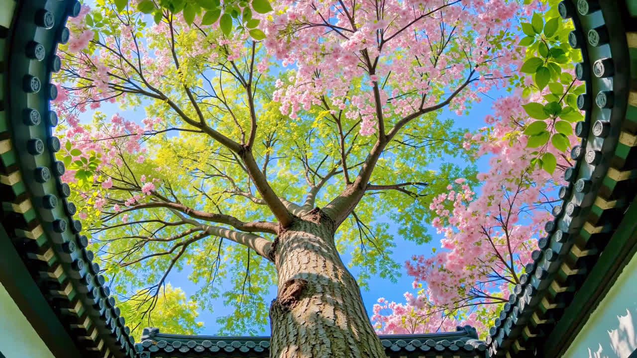 檐角望春 花枝入画