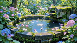 林间治愈夏日小池