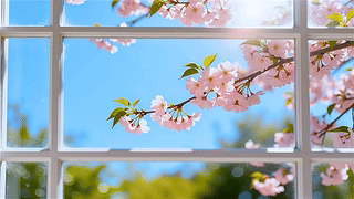护眼迎春樱花