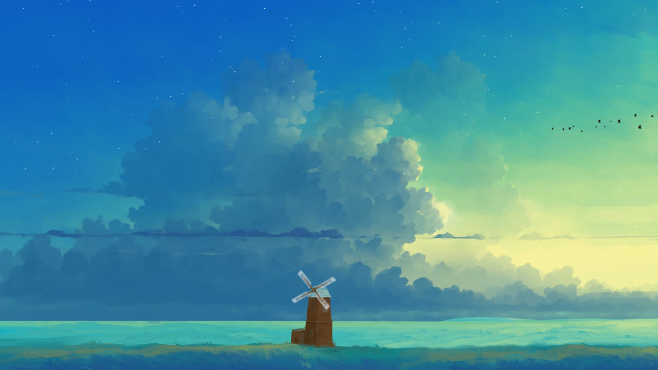 草地之夜 Meadow Evening
