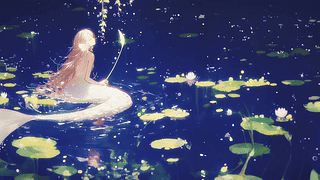 孤独的人鱼少女