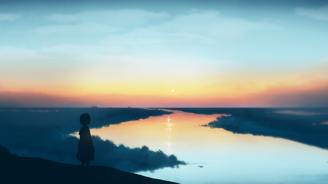 落日孤影 [4k]/Lonely Sunset [4k]