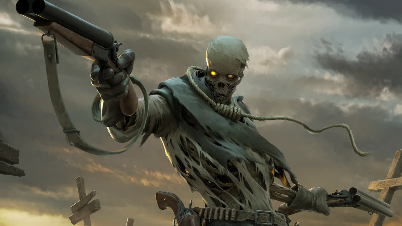 万圣节骷髅牛仔 Halloween Skeleton cowboy