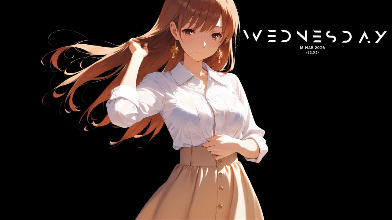 《女孩 | 深色背景 | 深色与彩色版本 | 4K》