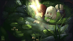 Undertale: Asriel and Frisk 动态壁纸 | 作者：用户aaabnk6FD