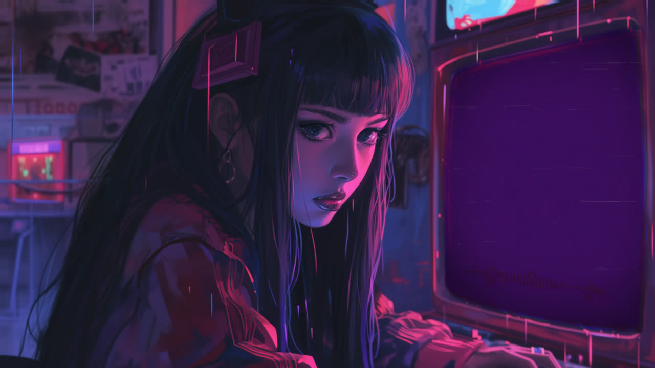 悲伤低保真女孩（由 robokoboto 创作）