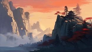 夕阳 动态壁纸 | 作者：红尘素笺