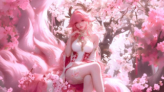 八重神子 | 樱下翩然 《原神》4K