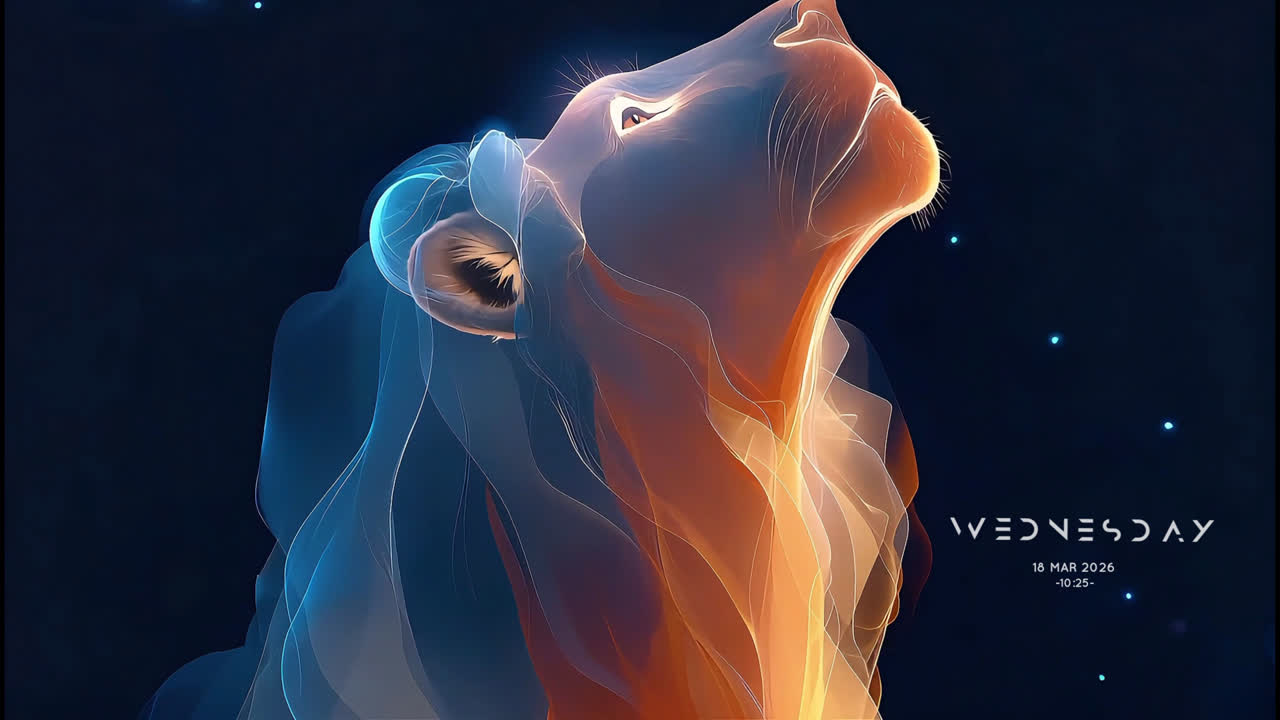 动态氛围 | 光影狮子
