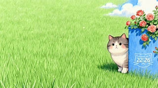 草地猫咪