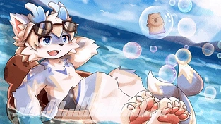 【Furry】木糖与卡皮巴拉 无衣服 动态壁纸 | 作者：用户aaaaFiPDS