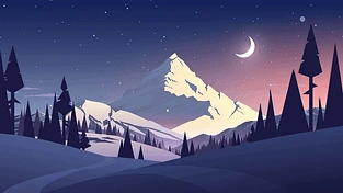 风景：阿尔卑斯雪山 动态壁纸 | 作者：V i w w e
