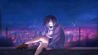 动漫 - 紫发少女