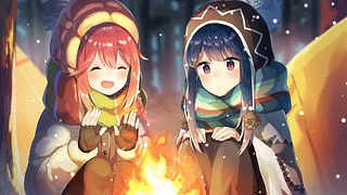 各务原抚子与志摩凛 雪中露营
