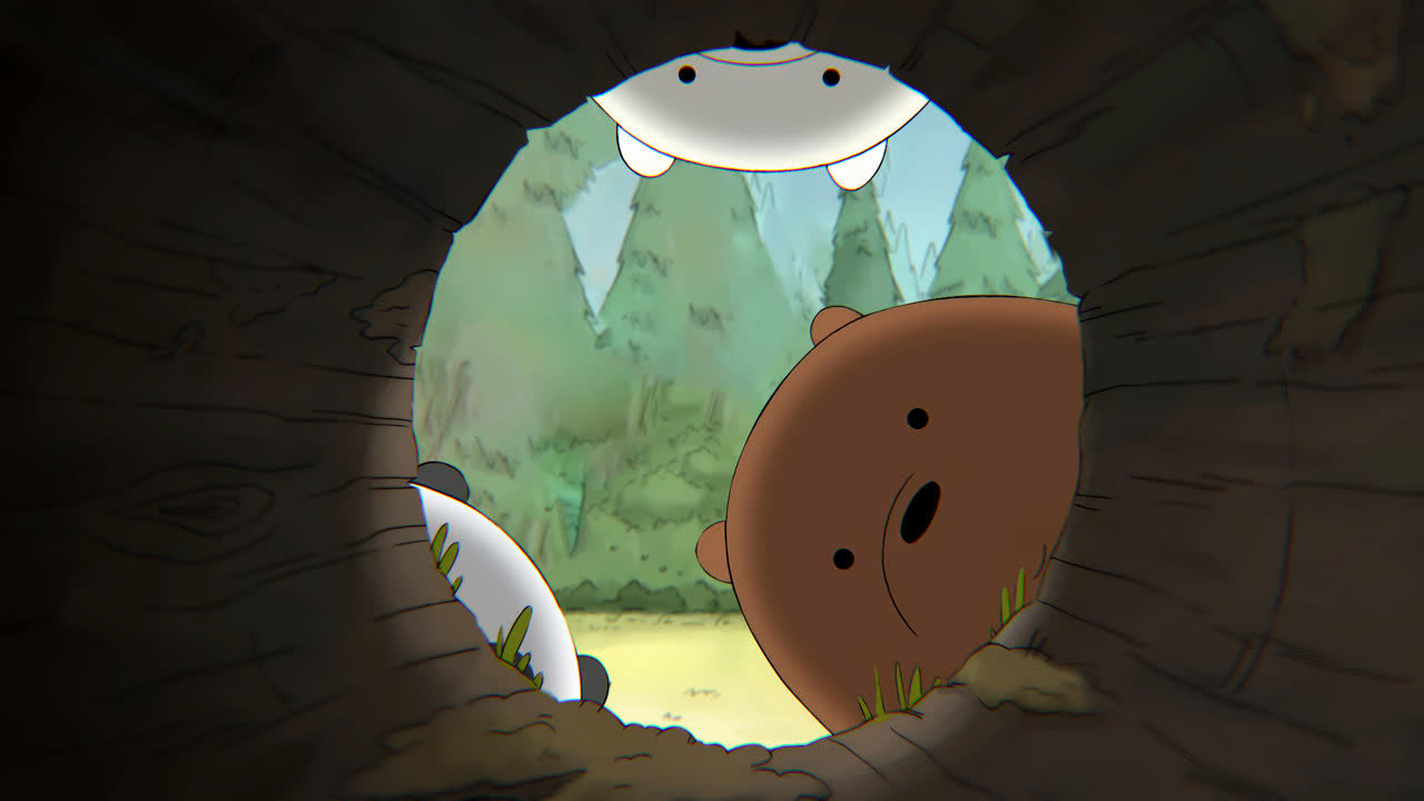 咱们裸熊 树洞 We Bare Bears tree hole