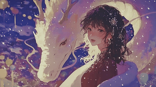 少女与白龙的梦幻之约
