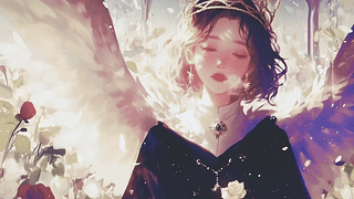 花海中的玫瑰天使
