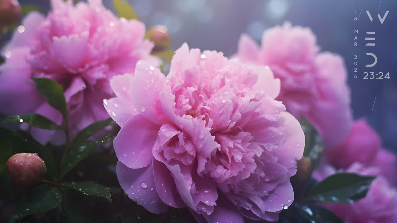 《粉色花卉壁纸》