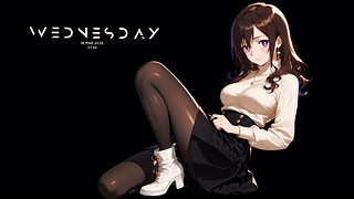《女孩 | 深色背景 | 深色与彩色版本 | 4K》