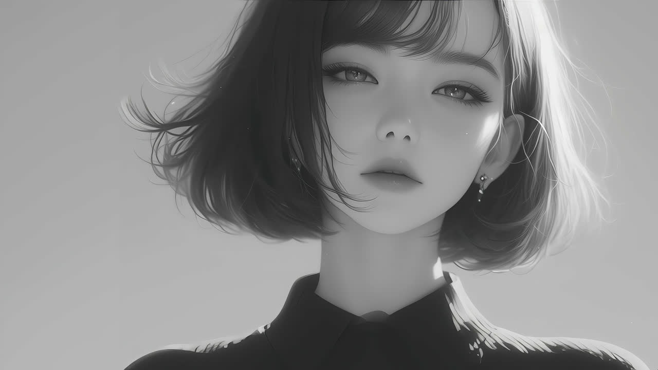 黑白风小姐姐