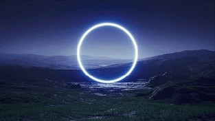 夜幕下的光环 动态壁纸 | 作者：心事影子听
