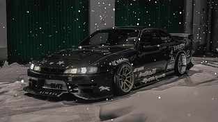 雪街上的日产Silvia S14 【4K】 动态壁纸 | 作者：zos1m