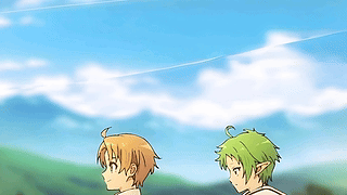 （《无职转生》）鲁迪乌斯与希尔菲在麦田中 [4K竖屏]