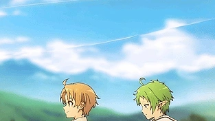 （《无职转生》）鲁迪乌斯与希尔菲在麦田中 [4K竖屏] 动态壁纸 | 作者：Fizzy