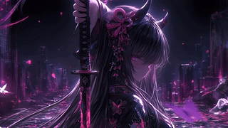 粉刀战士 ─ 4K动态壁纸