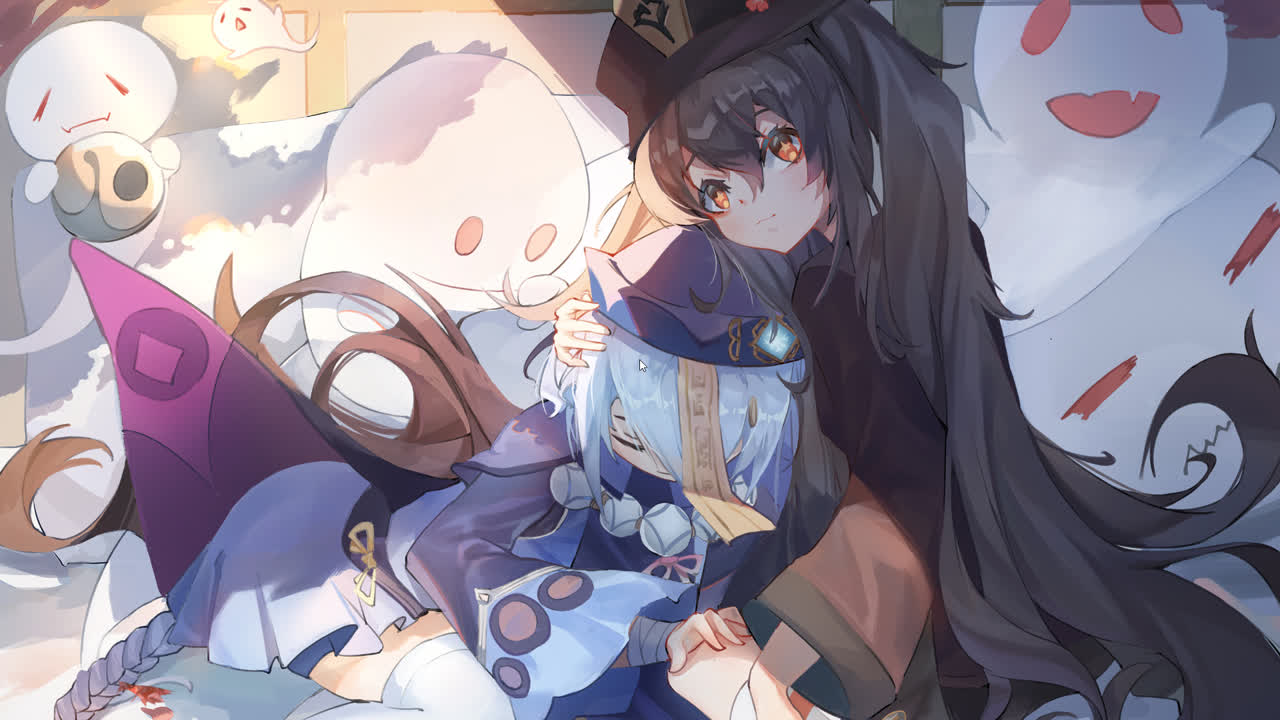 胡桃与七七 (原神) [4K]