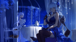 独角兽与光辉 (碧蓝航线) [动态壁纸, 4K, 音频响应]