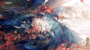 【阴阳师】鸩—赤染青鸾，清华月影 动态壁纸 | 作者：焦糖触喵酱