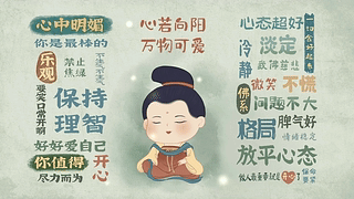 心向阳仕女护眼文字壁纸