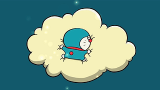 睡在云朵上的哆啦A梦