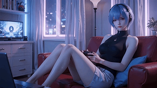 短发性感长腿少女