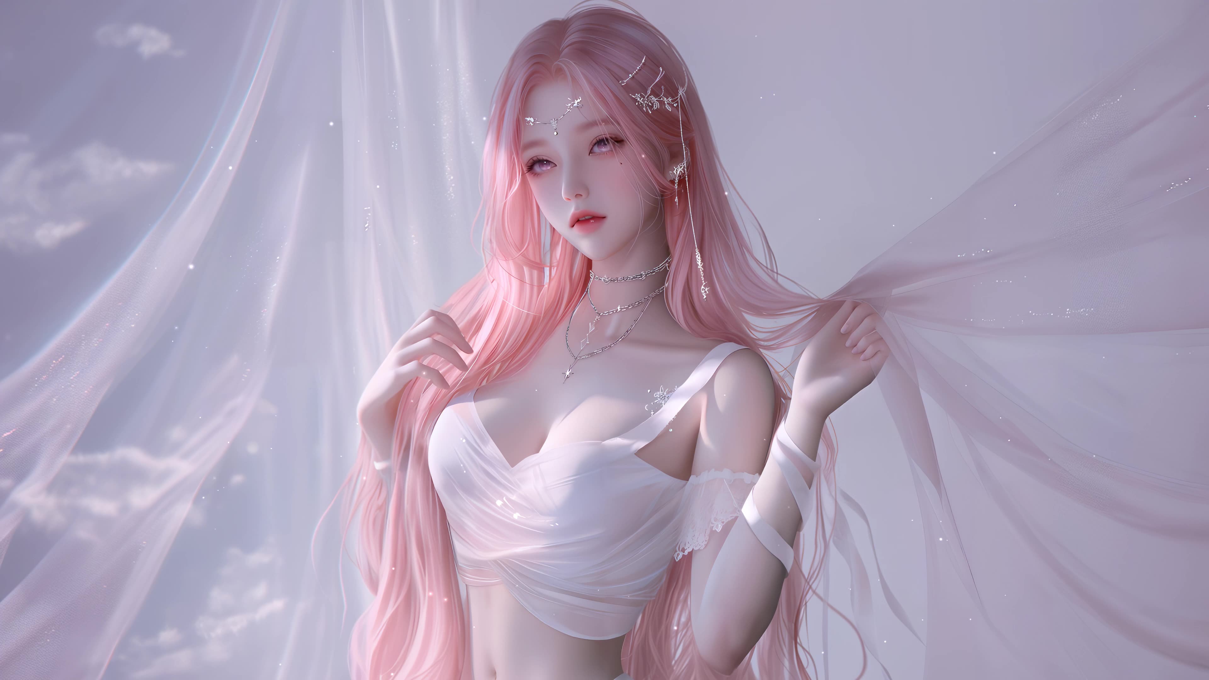 粉色系甜美女孩