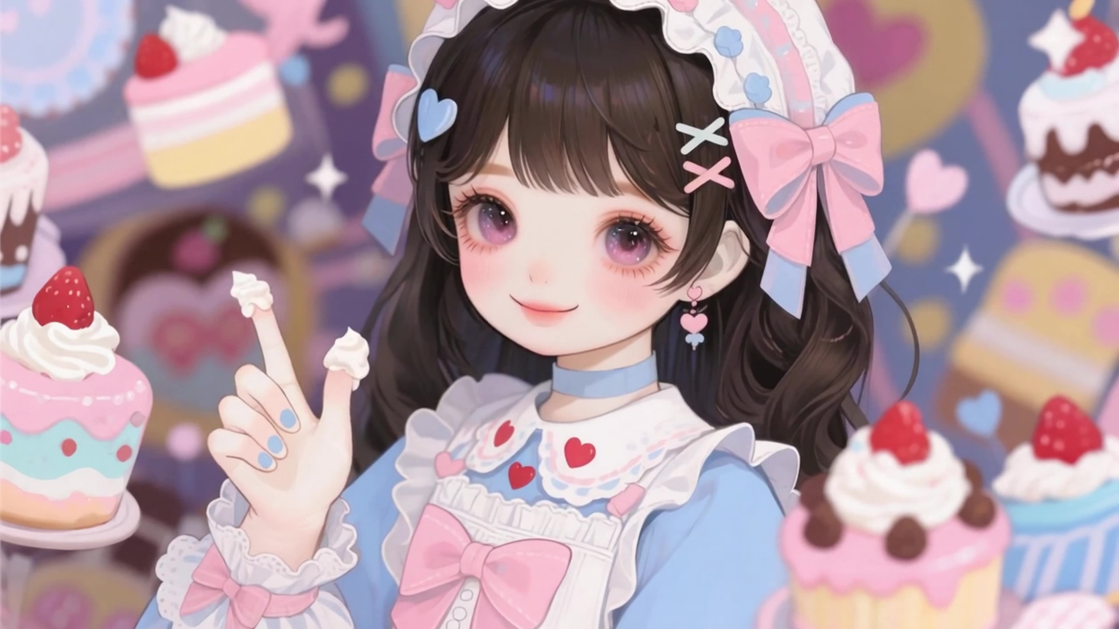 可爱蛋糕女孩