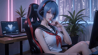 甜美电竞少女绫波丽