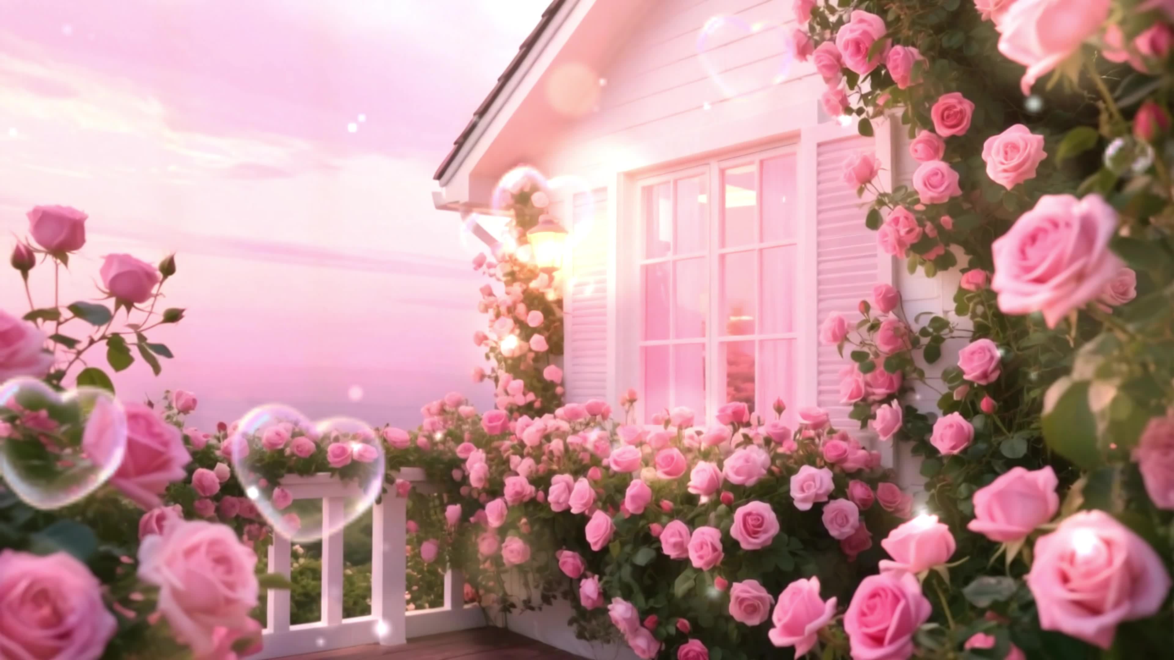 开满花花的房子