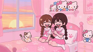 像素风女孩的房间