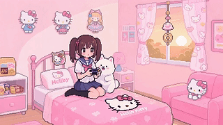 像素风少女的房间