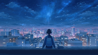 流星落下的瞬间