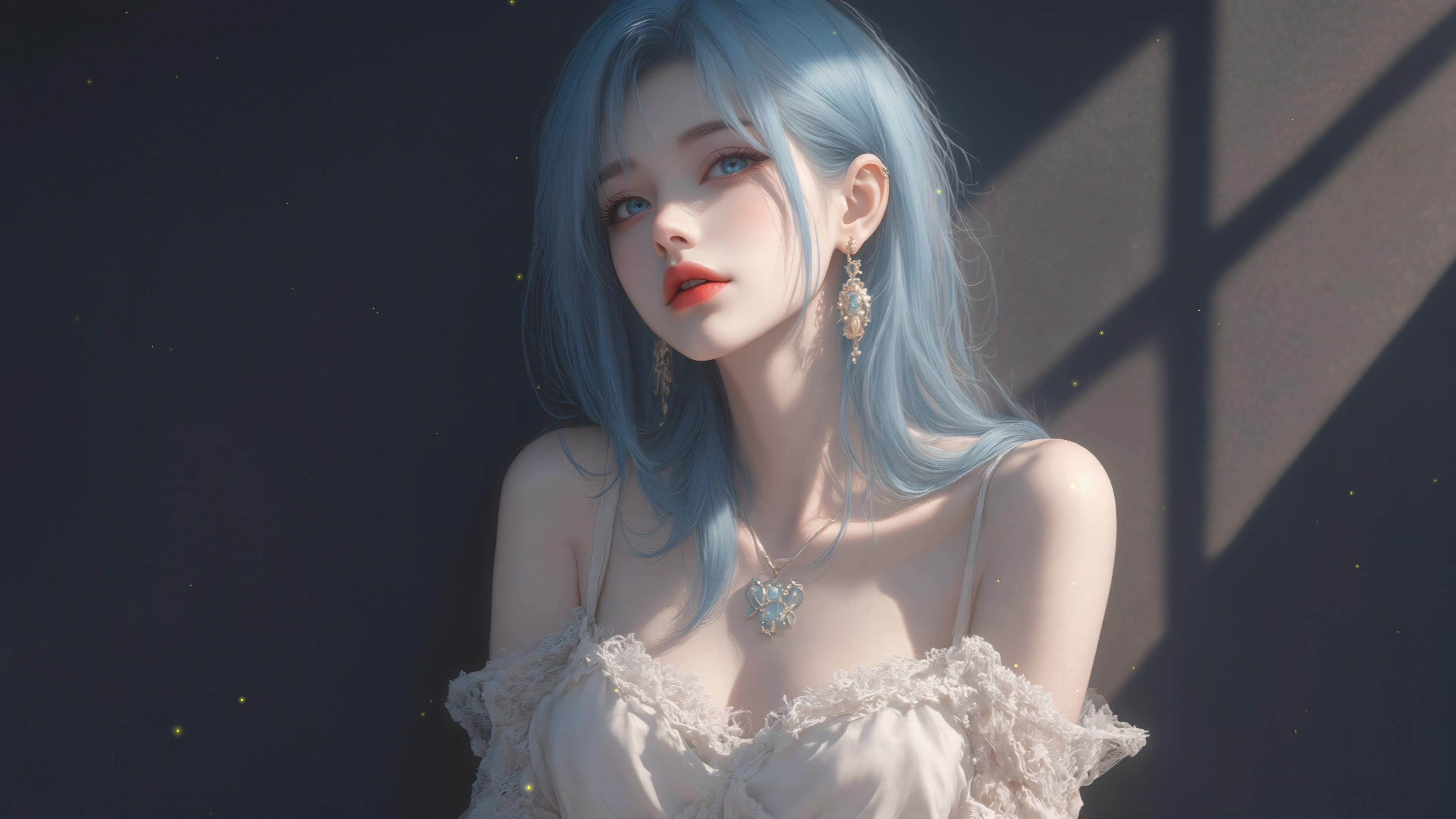 烈焰红唇女神