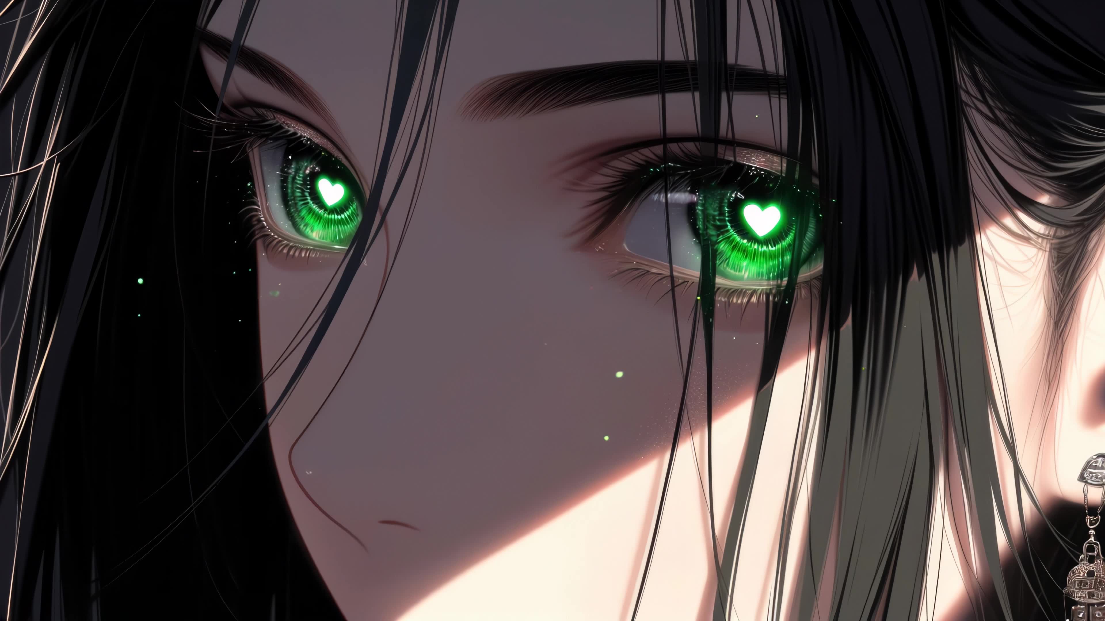 绿眸心瞳少女