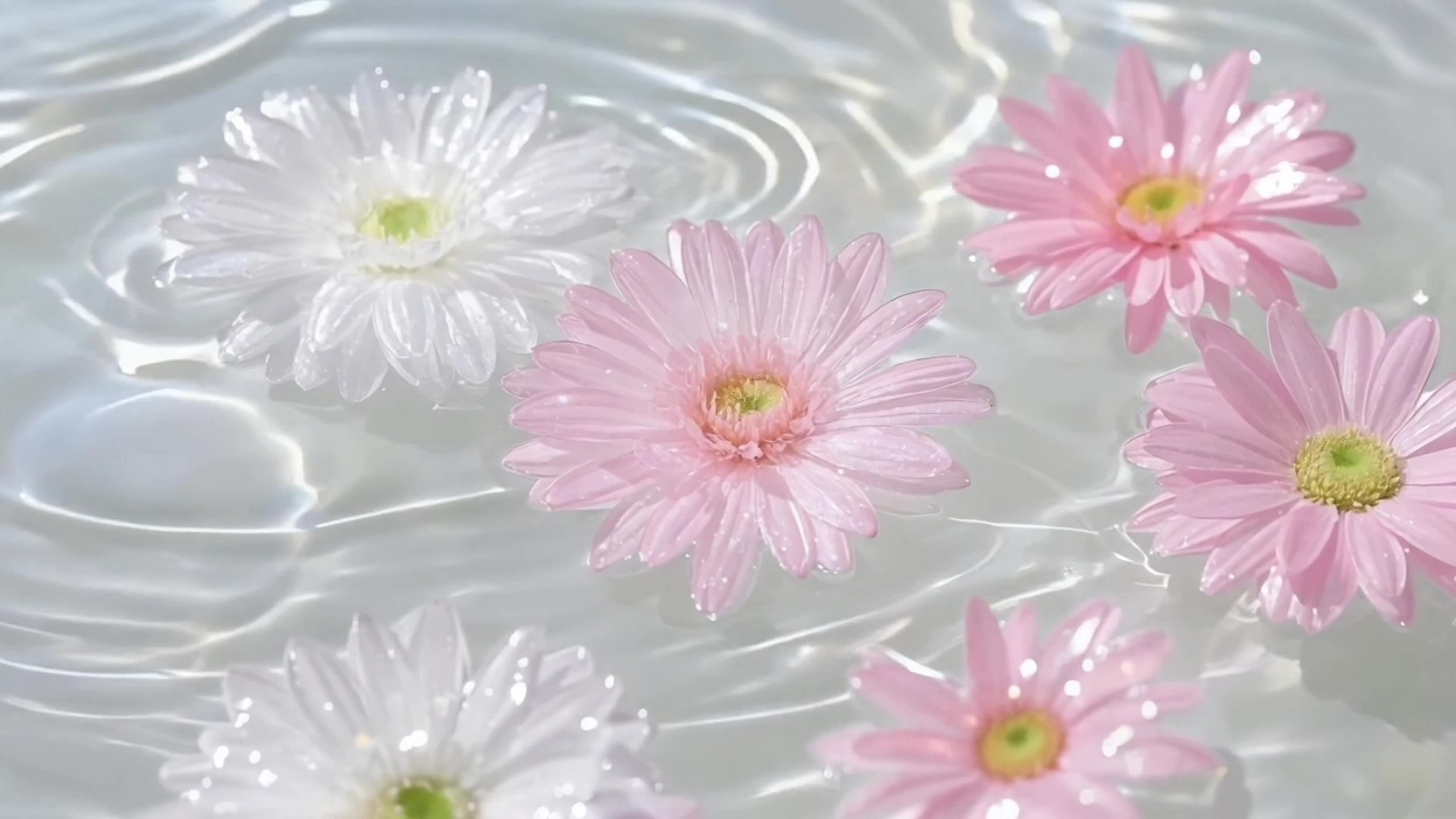 唯美的水上花