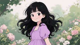 花丛少女