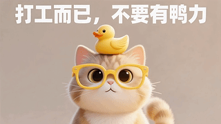 可爱猫咪打工而已不要有鸭力