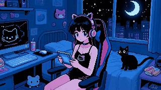 像素风电竞少女